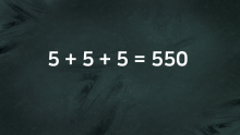 5 + 5 + 5 = 550 &rarr; 선 하나로 맞는 식 만들기[진행자용 파일]