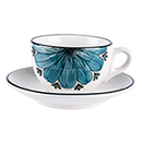 Sale / [누보] 세라믹시리즈 카푸치노잔 리스 인디고