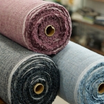 14S wool linen herringbone fabric 1/2 yard