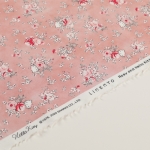 Rosie and Hello Kitty Cotton Fabric 1/2 Yard - Powder pink