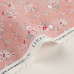 Rosie and Hello Kitty Cotton Fabric 1/2 Yard - Powder pink