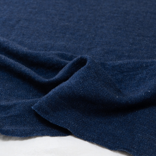 Washing indigo wool linen fabric 1/2 yard