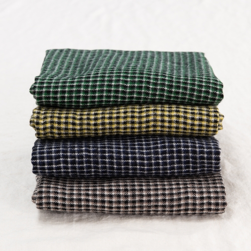 Shepherd\'s check woolen linen 1/2 yard