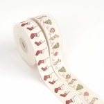 프린트 코튼 리본 1롤