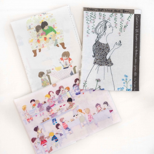 프린트 자수 패치 원단 1 repeat