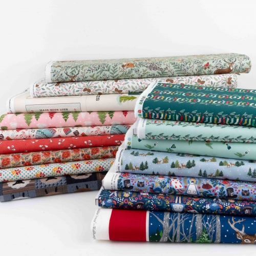 16 types winter cotton  1/2 Yard