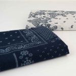 Bandana indigo cotton Fabric 1/2 Yard