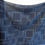 Bandana indigo cotton Fabric 1/2 Yard