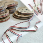 트리플 스트라이프 린넨 리본 1y / 1Roll