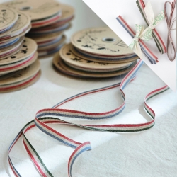 트리플 스트라이프 린넨 리본 1y / 1Roll