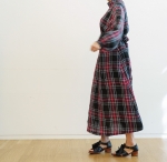 제작패키지-하이넥 플래드 원피스