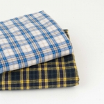 Washed herringbone check cotton 1/2 yard