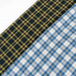 Washed herringbone check cotton 1/2 yard