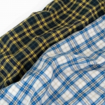 Washed herringbone check cotton 1/2 yard