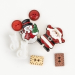 메리홀리 크리스마스 단추