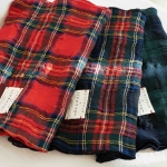 체크 울코튼 머플러