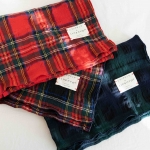 체크 울코튼 머플러