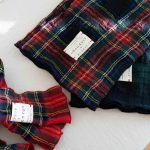 체크 울코튼 머플러