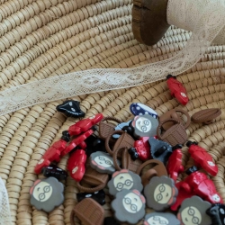빨간망토 동화 단추