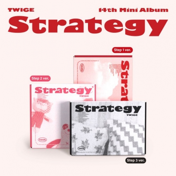 TWICE (트와이스)STRATEGY 14th Mini Album (Step1 ver. / Step2 ver. / Step3 ver) (랜덤)