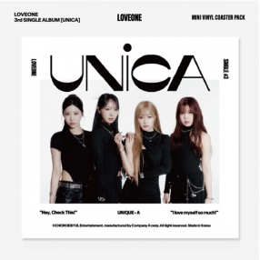 러브원 (LOVEONE) The 3rd SINGLE ALBUM [UNICA] Mini Vinyl Coaster Pack