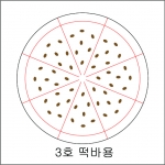 수박씨&스마일표정 떡바용 스텐실