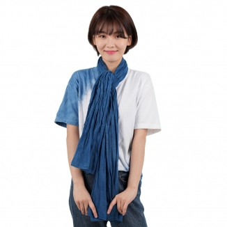 Muji indigo scarf