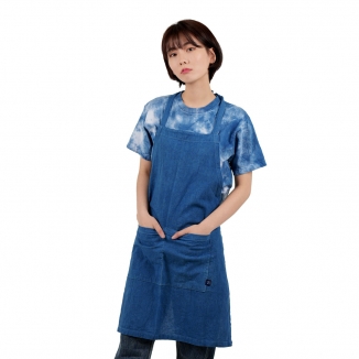 Natural indigo fresh apron