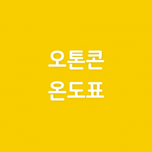 콘 온도표