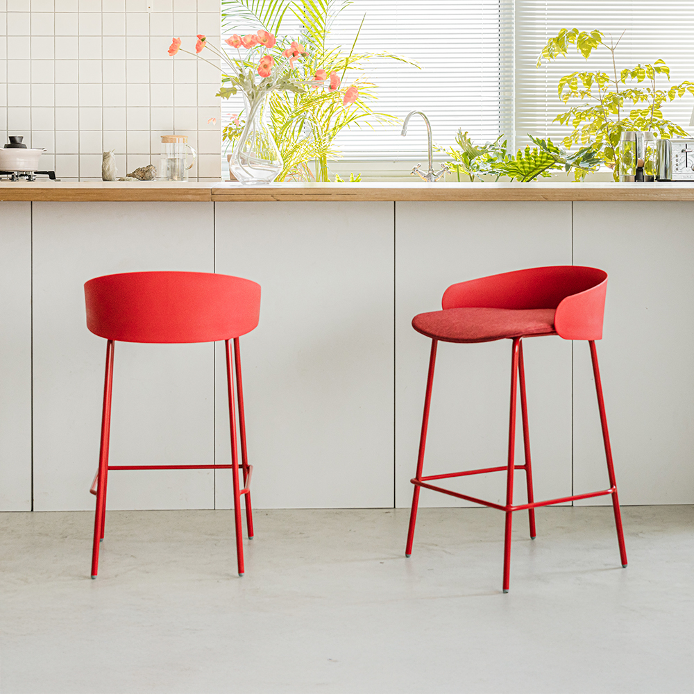 리빙 의자올라 바스툴 (웜레드+레드커버)