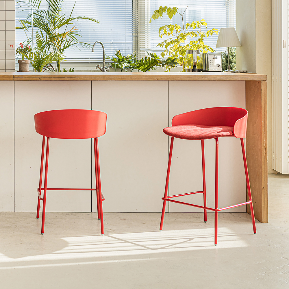리빙 의자올라 바스툴 (웜레드+레드커버)