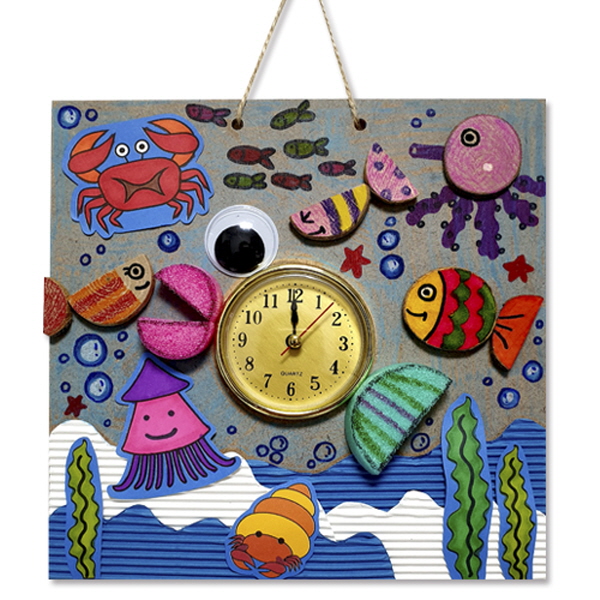 [만들기대장] 여름풍경 물고기 벽걸이시계 만들기