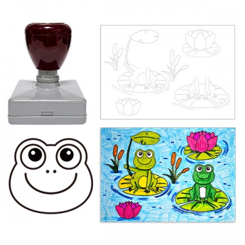 [만들기대장]개구리 도장그림