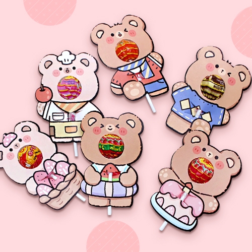 [만들기대장]사탕꽂이-곰돌이(6종)