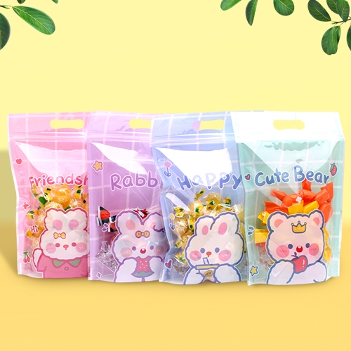 [만들기대장]손잡이 지퍼백-토끼&곰(랜덤1개)