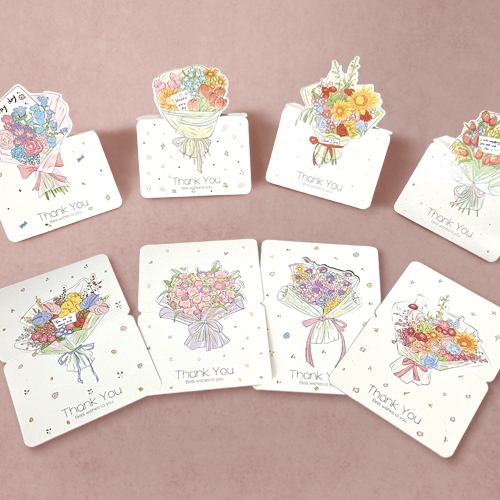 [만들기대장]생일축하카드-꽃다발(랜덤1개)