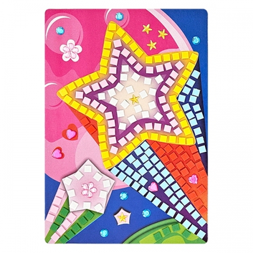 [만들기대장]사각모자이크 그림액자 만들기-별