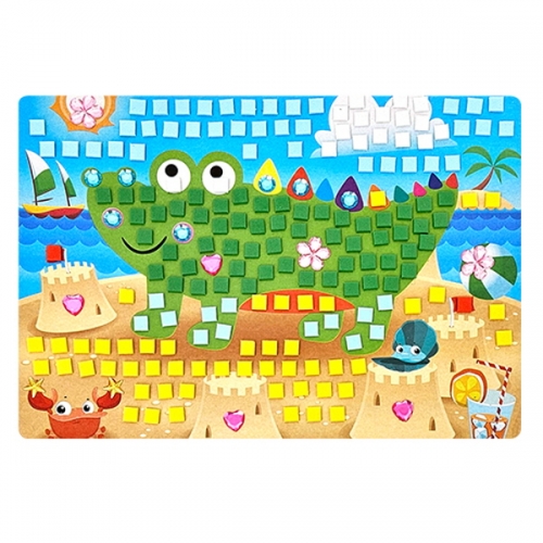 [만들기대장]사각모자이크 그림액자 만들기-악어