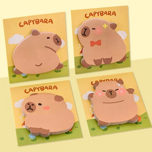 [만들기대장]카피바라 점착메모지-약30매  (4종 1개랜덤)