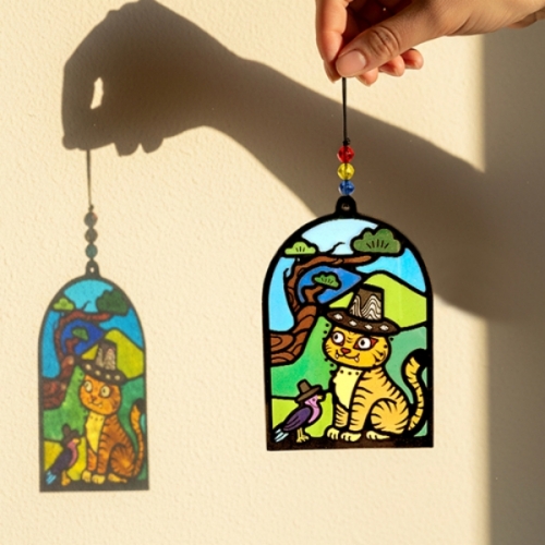 [만들기대장]스티커 썬캐쳐_호작도