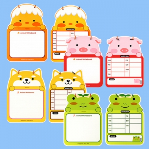 [만들기대장]화이트메모보드 양면 - 동물