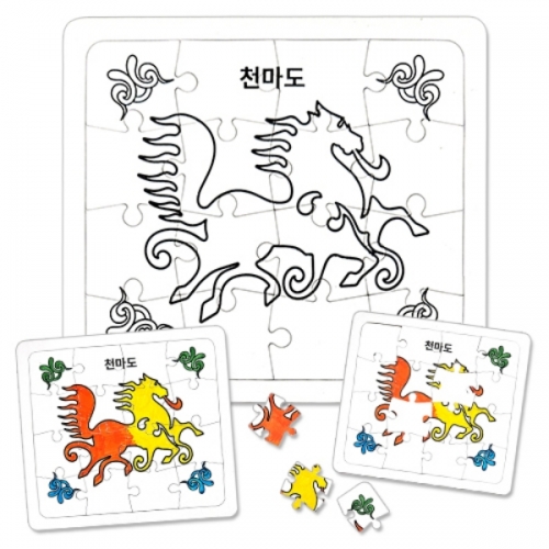 [만들기대장]역사퍼즐채색-신라-천마도