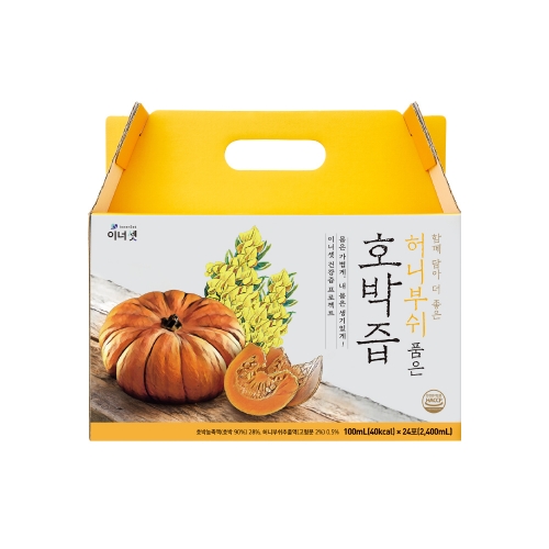 이너셋 허니부쉬 품은 호박즙 100ml 24포 x 3박스 / 붓기 다이어트 산모 산후 과채주스