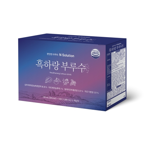 이너셋 흑하랑 부루수 100ml 10포 x 3박스 / 상추 타트체리 락투신 액상차 숙면