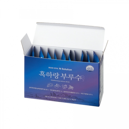 이너셋 흑하랑 부루수 100ml 10포 x 3박스 / 상추 타트체리 락투신 액상차 숙면