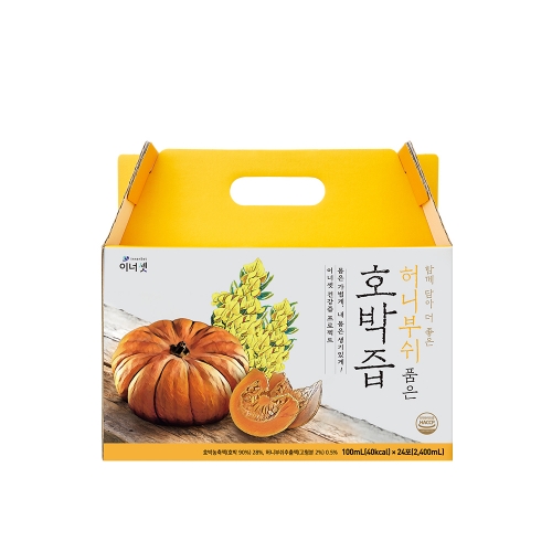 이너셋 허니부쉬 품은 호박즙 100ml 24포 x 1박스 / 붓기 다이어트 산모 산후 과채주스