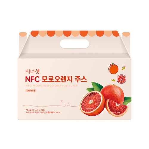 [단품] 이너셋 NFC 모로오렌지 주스 70ml 20포 x 1박스 / 과채주스 모로실 다이어트 쥬스 뱃살