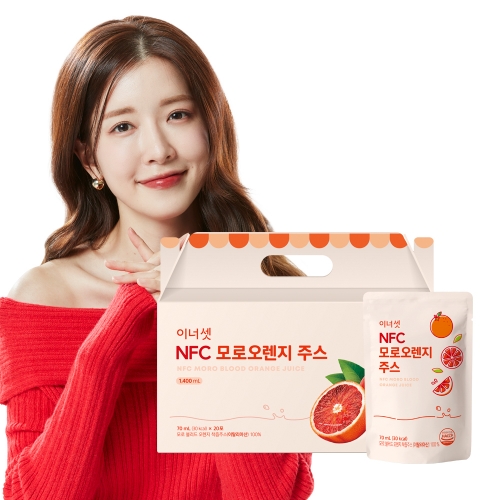 [단품] 이너셋 NFC 모로오렌지 주스 70ml 20포 x 1박스 / 과채주스 모로실 다이어트 쥬스 뱃살