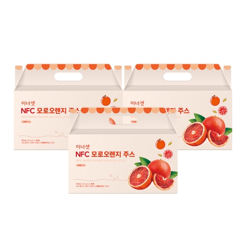 이너셋 NFC 모로오렌지 주스 70ml 20포 x 3박스 / 과채주스 모로실 다이어트 쥬스 뱃살