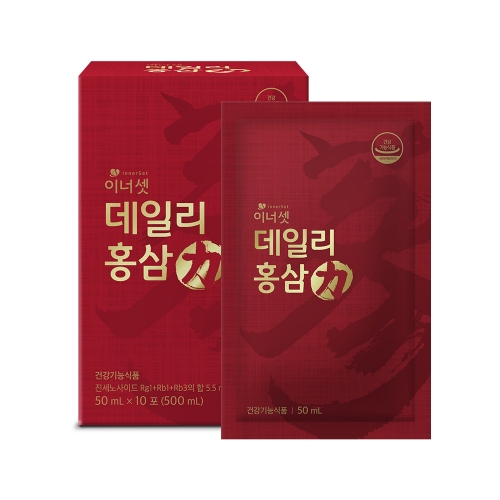 이너셋 데일리 홍삼력 6년근 파우치 50ml x 10포 3박스 / 홍삼농축액 홍삼 홍삼세트 홍삼선물 선물추천